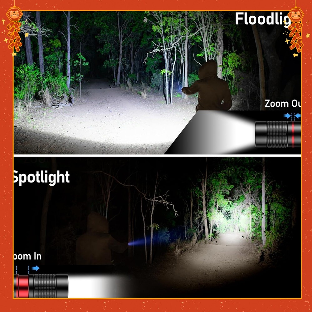 Ultra-Bright,Compact,Rechargeable LED High-Intensity Flashlight - Variable Focus