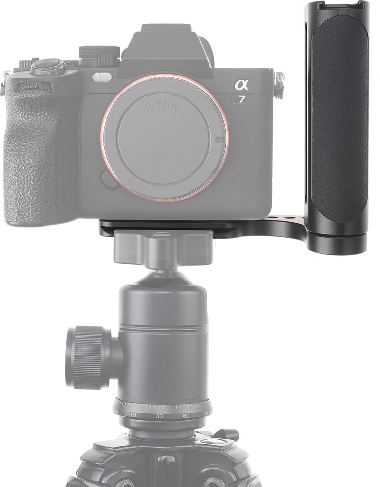 Universal Camera 2Nd L-Type Bracket Holder with Side Handle Grip, Quick Release