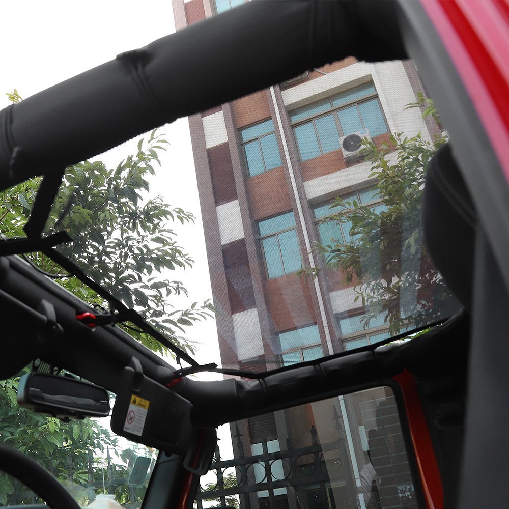 Mesh Car SunShade Bikini Top Net Cover For Jeep Wrangler JK JKU 4Dr Accessories