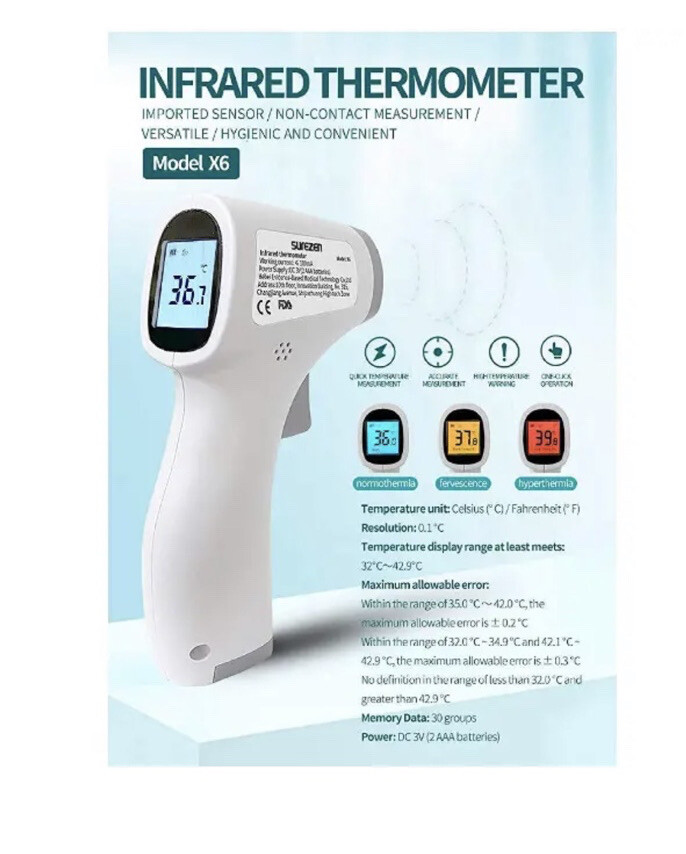 Surezen Infrared Thermometer Model X6