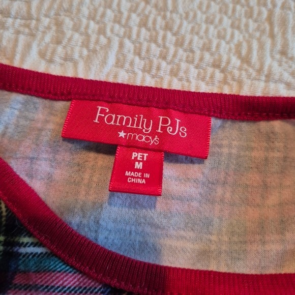 Macy's dog size medium pajamas EUC