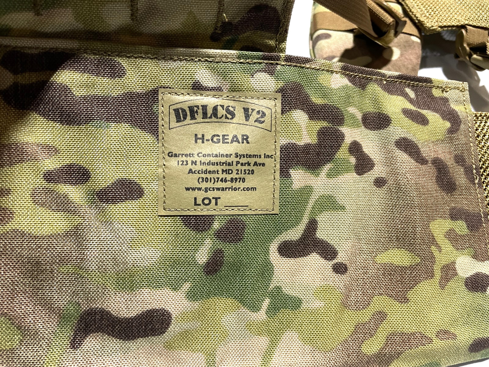 US Army OCP Multicam DFLCS V2 Load Carrying Gear Vest - H Harness - LARGE - NEW