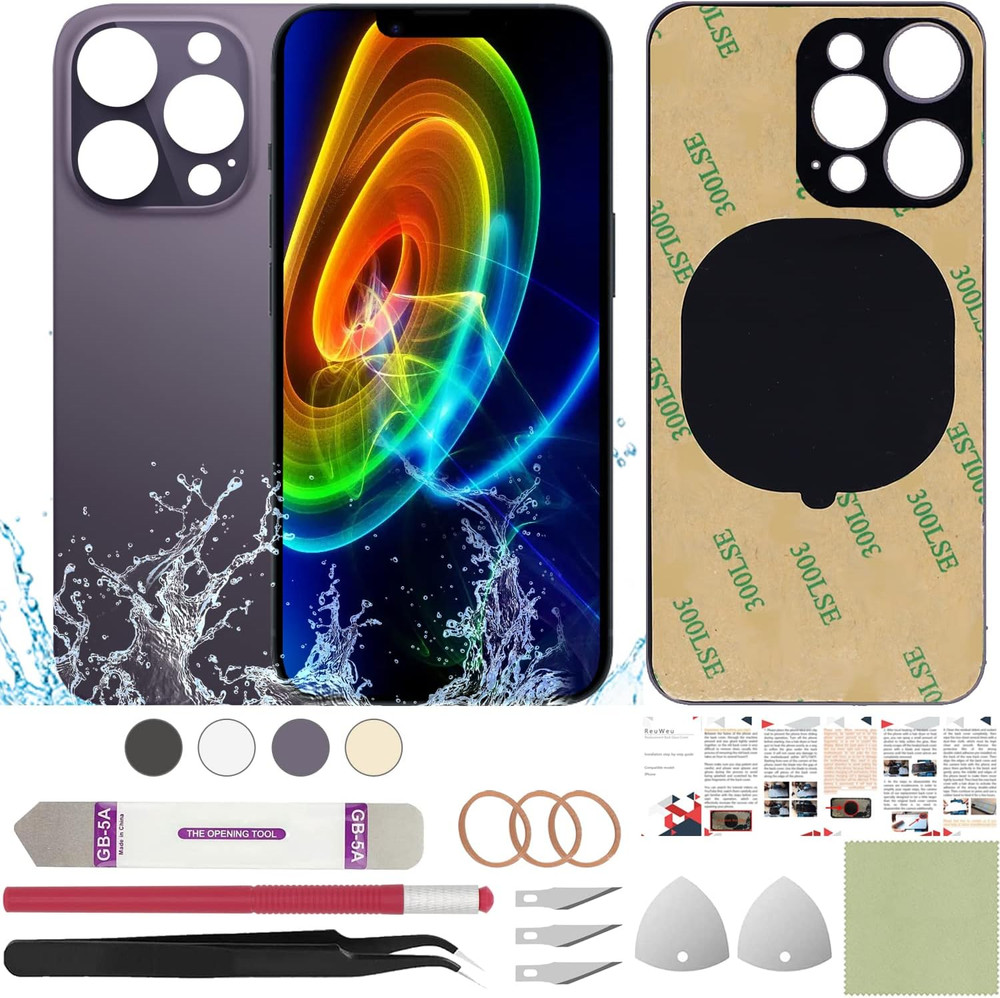 Rear Back Screen Glass Cover Replacement Compatible with Iphone 14 Pro Max 6.7"