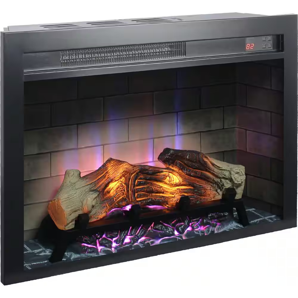 28 In. Electric Fireplace Insert with Remote Control