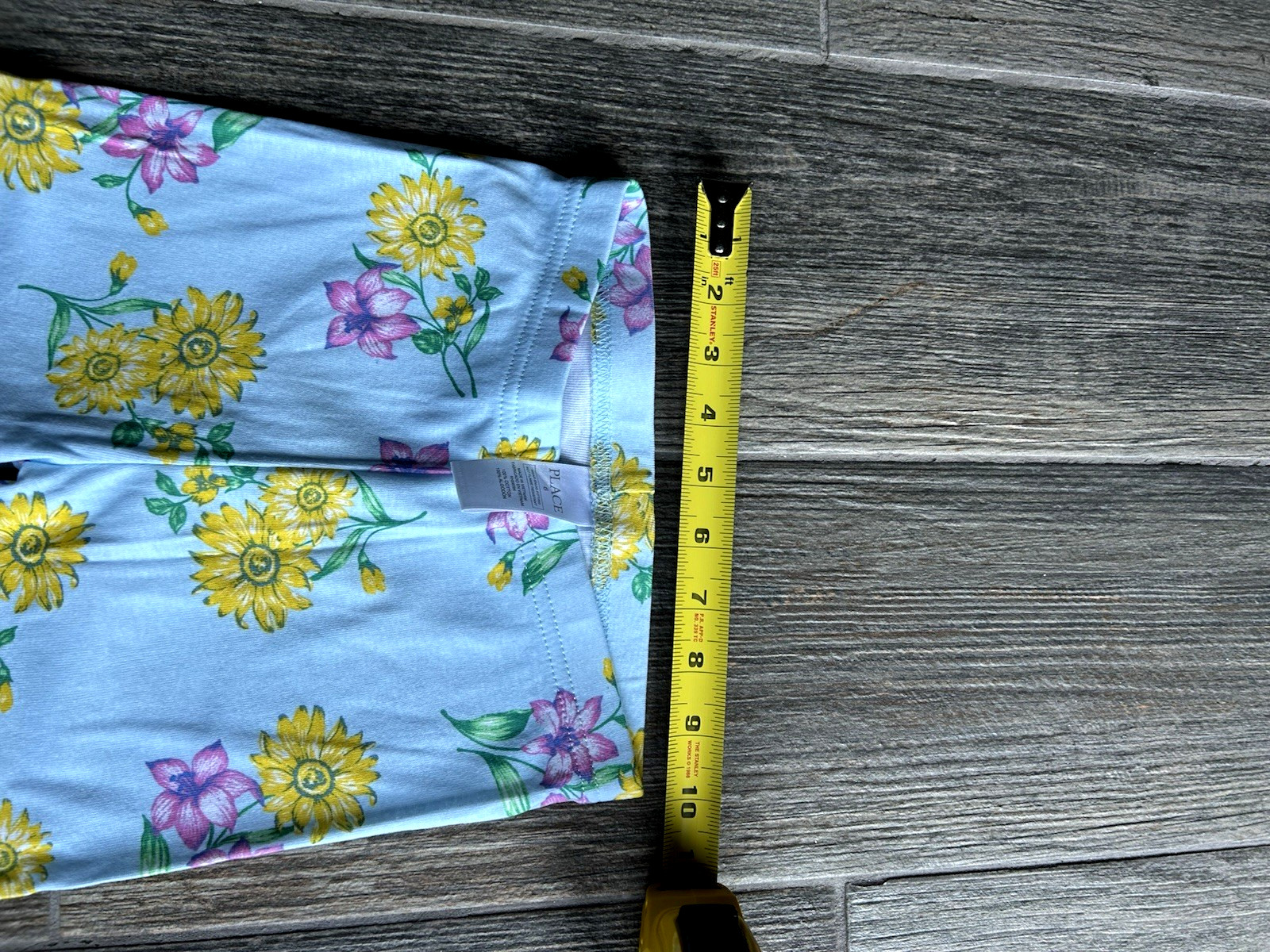 Children's Place Girl's Size 6 Flowered "Beautiful" Short Sleeve Long Pant Set