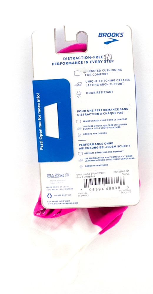 Brooks Ghost Lite No-Show Socks