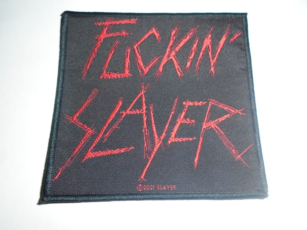SLAYER FU*KIN SLAYER WOVEN PATCH