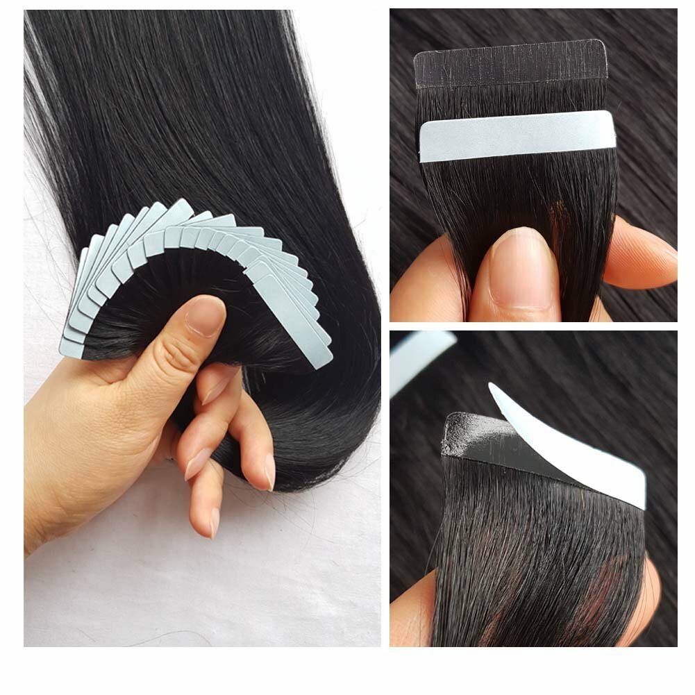 Tape in Hair Extensions 100% Remy Real Human Hair Seamless Skin Wefts Balayage