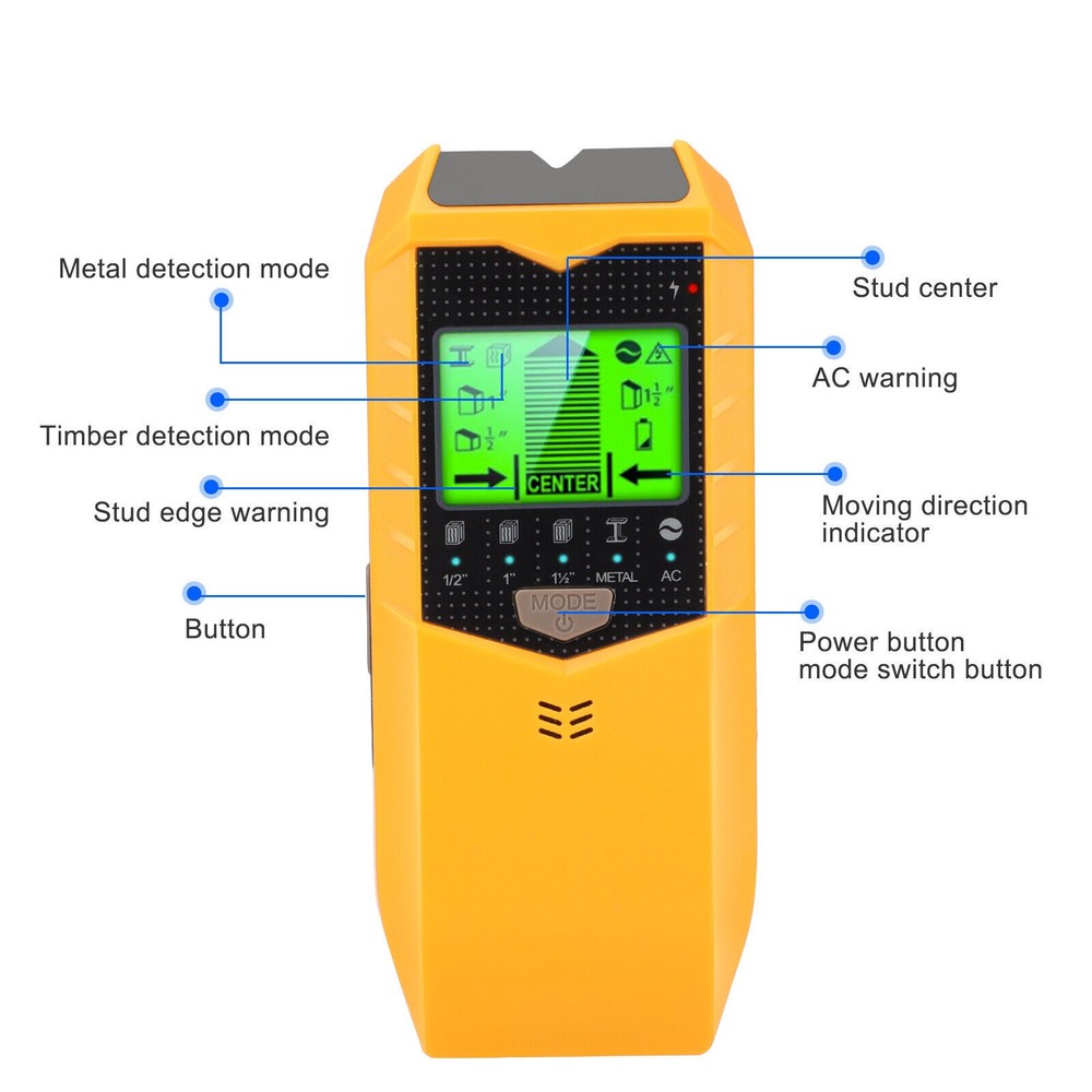 SH402 Wall Scanner Pipe Stud Finder Pipe Wire Detector Electronic Stud Locator