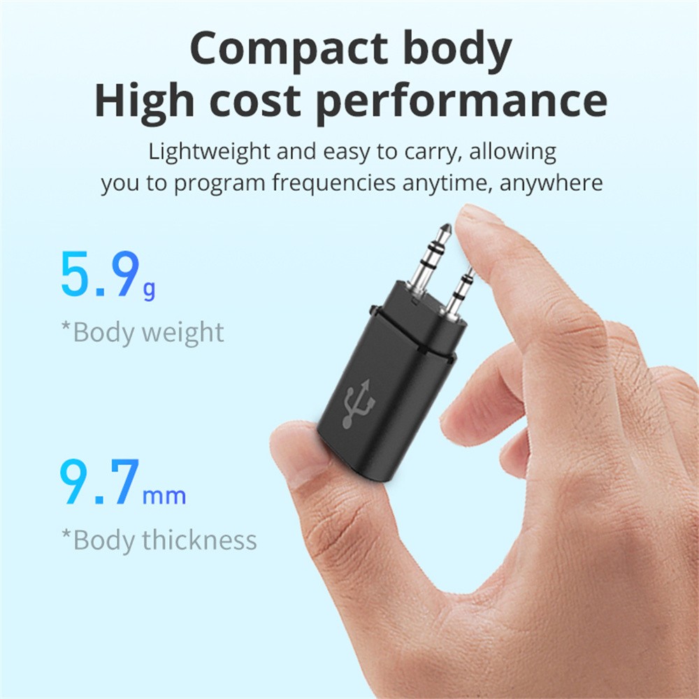 Walkie-Talkie Frequency Programming Cable Adapter For Windows MacOS Linux
