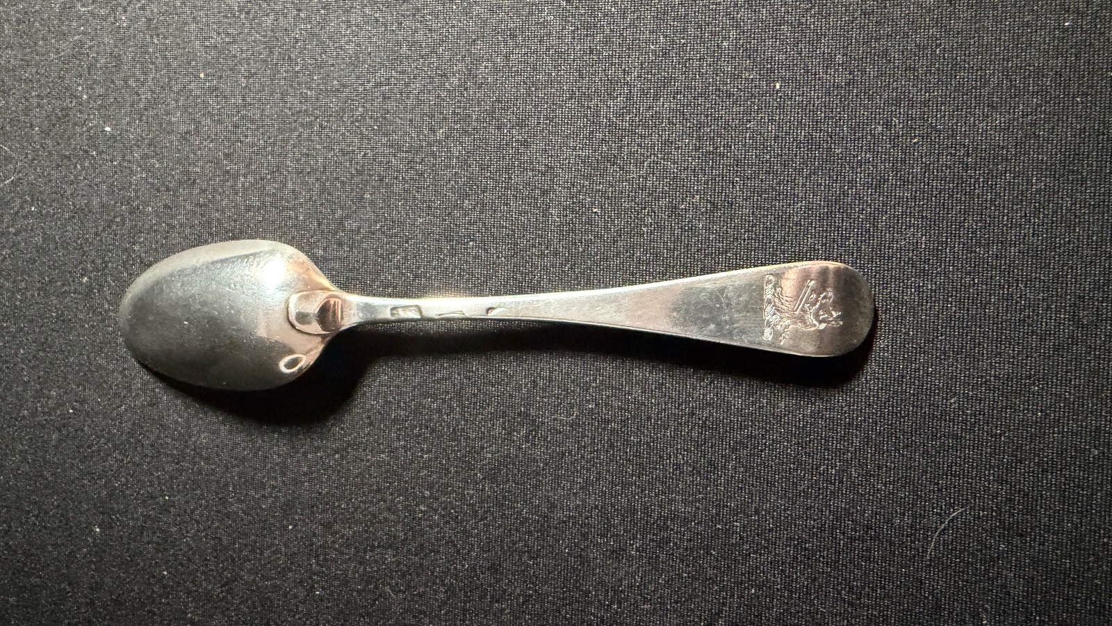 Circa 1710 English Britannia Hanoverian Spoon Crested