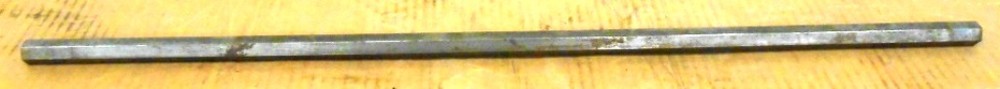 HEX AXLE, 11/16" DIA, 30" WIDTH, TAPPED BOTH ENDS, UNKNOWN BRAND