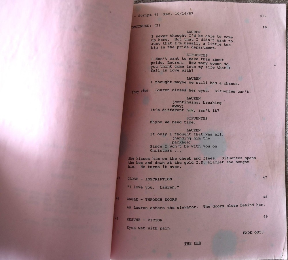 1982 T. J. Hooker "The Fast Lane" Original Final Draft Screenplay Script