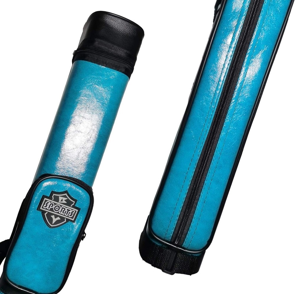 Durable 2x2 Hard Cue Case with Adjustable Strap for Billiards Players