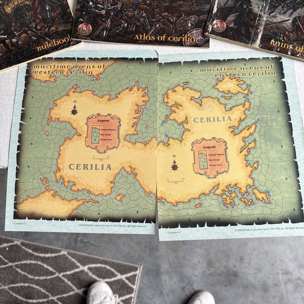 BIRTHRIGHT CAMPAIGN SETTING Dungeons & Dragons TSR 1995 Set Partially complete