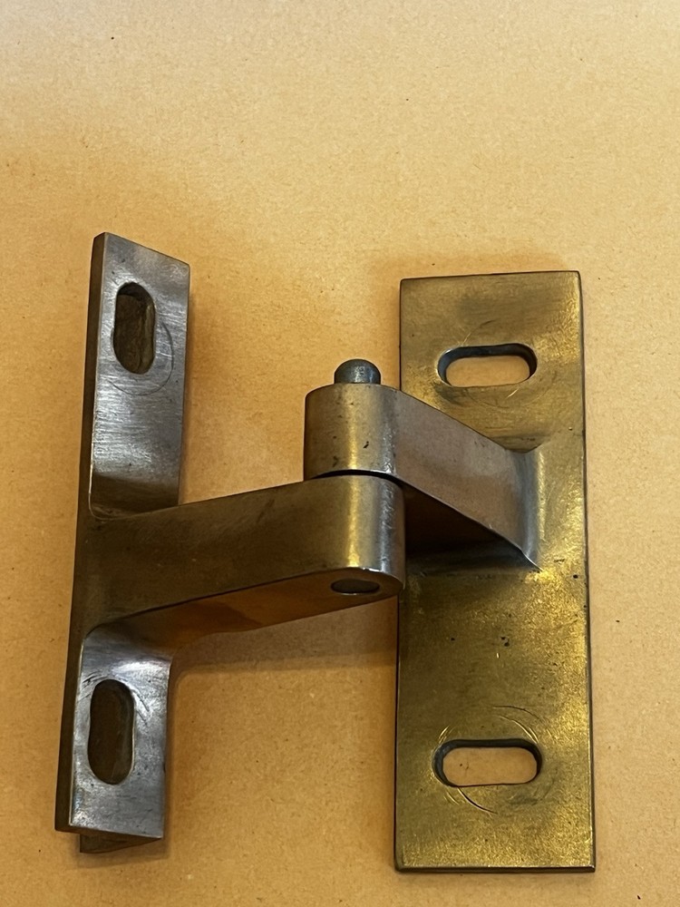 Vintage Brass Offset Pivot Hinge 4pcs