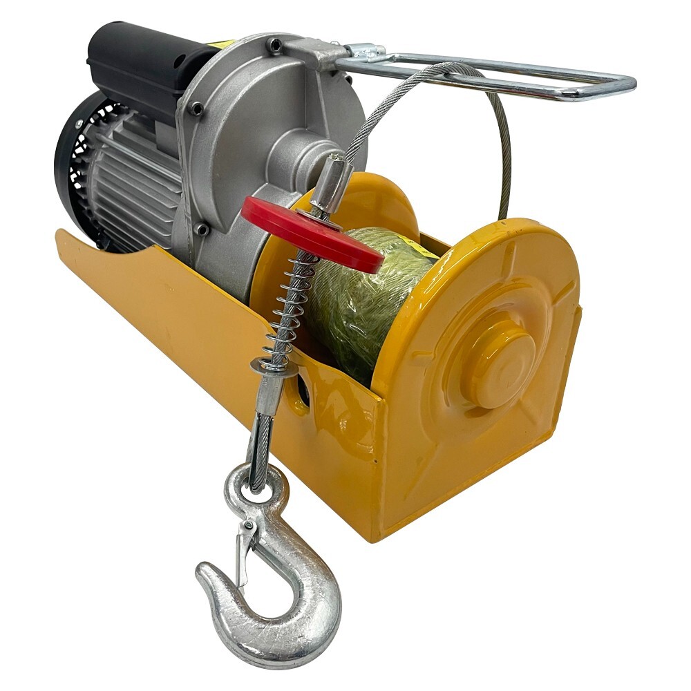 1000KG Multi-function Electric Hoist Mini Small Wire Rope Winch 2000LB