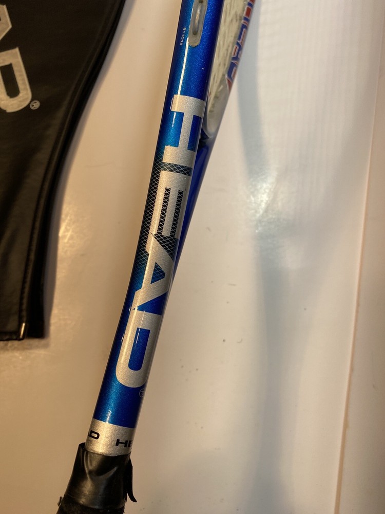 Head Ti. Fire Titanium Squash Racket Grip Has Wear.