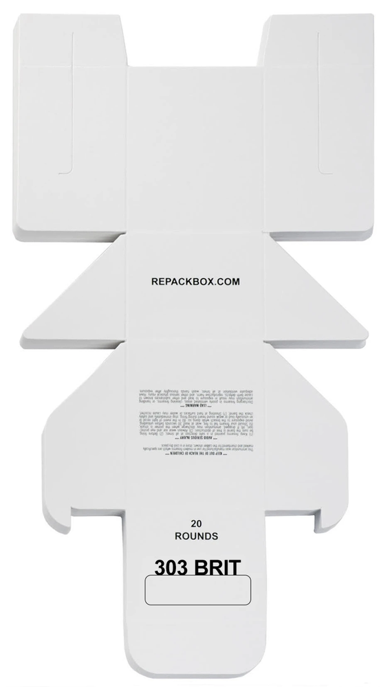 REPACKBOX® 3 SAMPLE BOXES - Military Cardboard 303 BRITISH Ammo Box