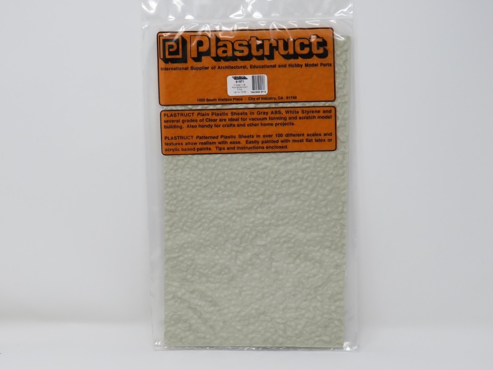 Plastruct 91571 Rock Embankment Patterned Sheets O Scale 1:48
