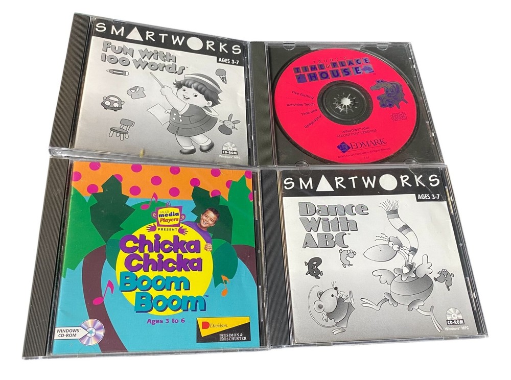 Vintage 1990s Children’s Computer Games/Programs Lot (14)