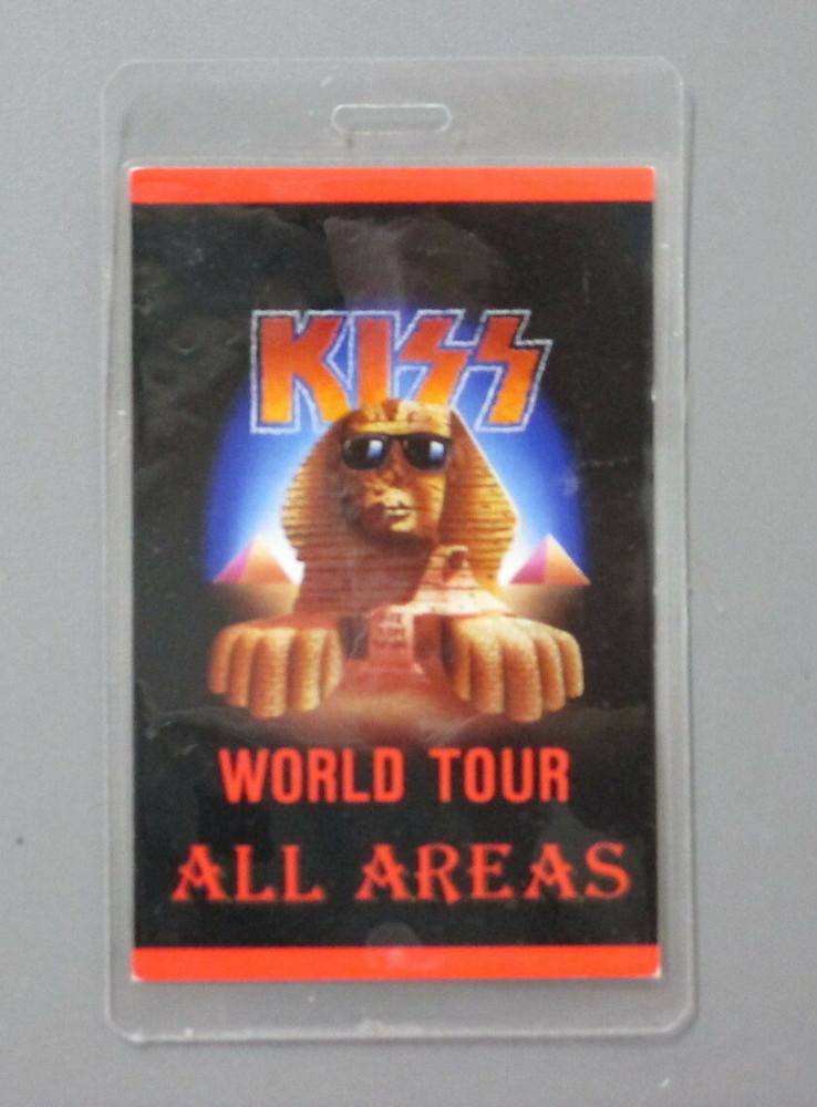Kiss backstage pass Laminated AUTHENTIC World Tour All Areas  !!!!!