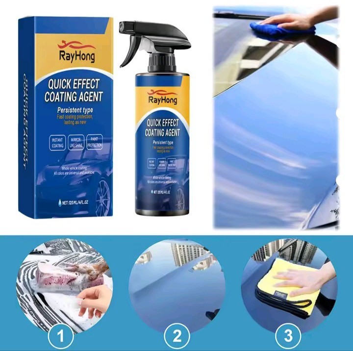 2026 New Car Coating Spray,3 in 1 Multi-Functional Quick Effect Coating Agent