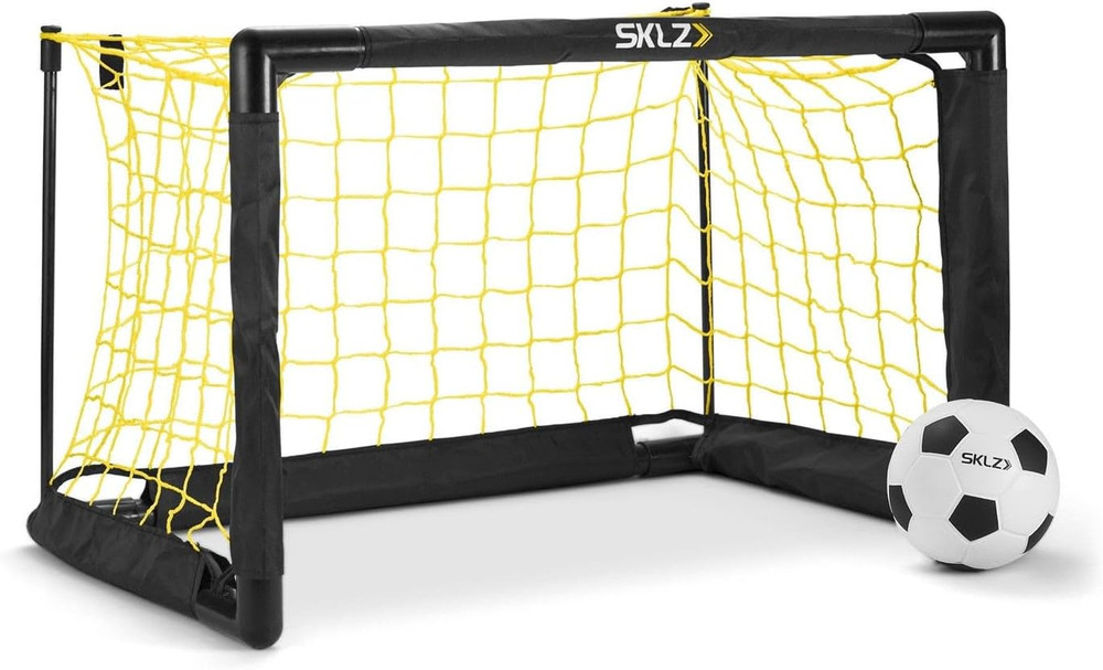 Pro Mini Goal, Includes 5" Soft Ball, Easy to Assemble Frame