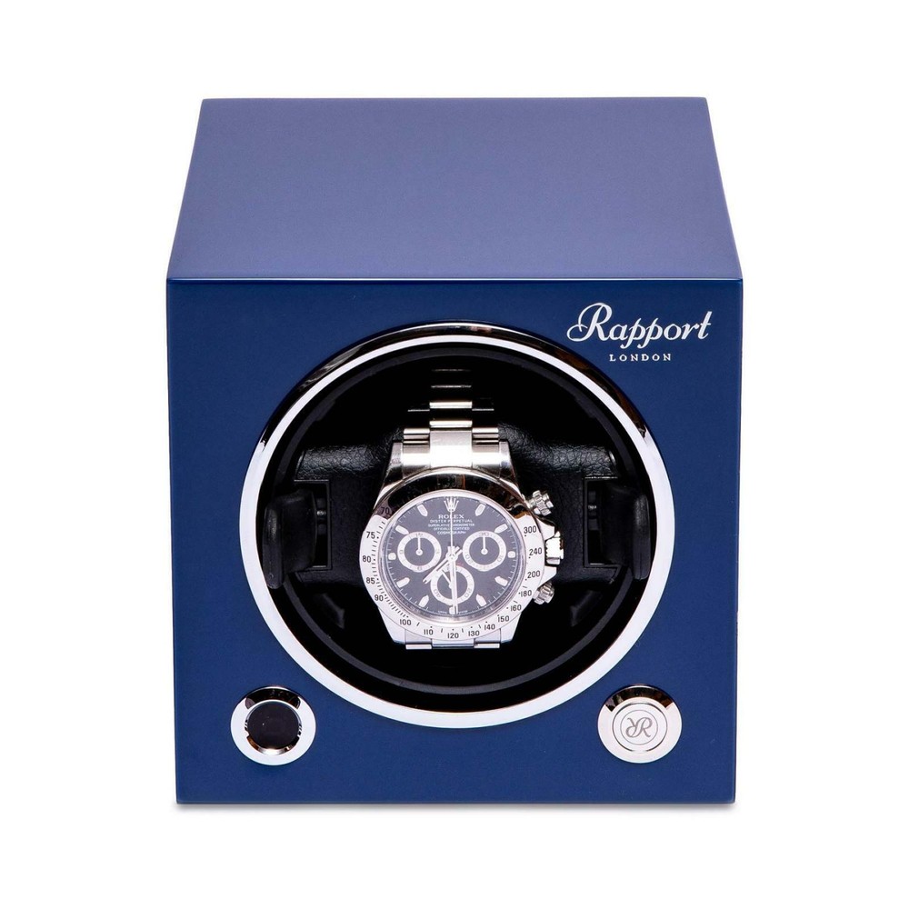 Rapport Evolution Single Watch Winder MK3 in Blue