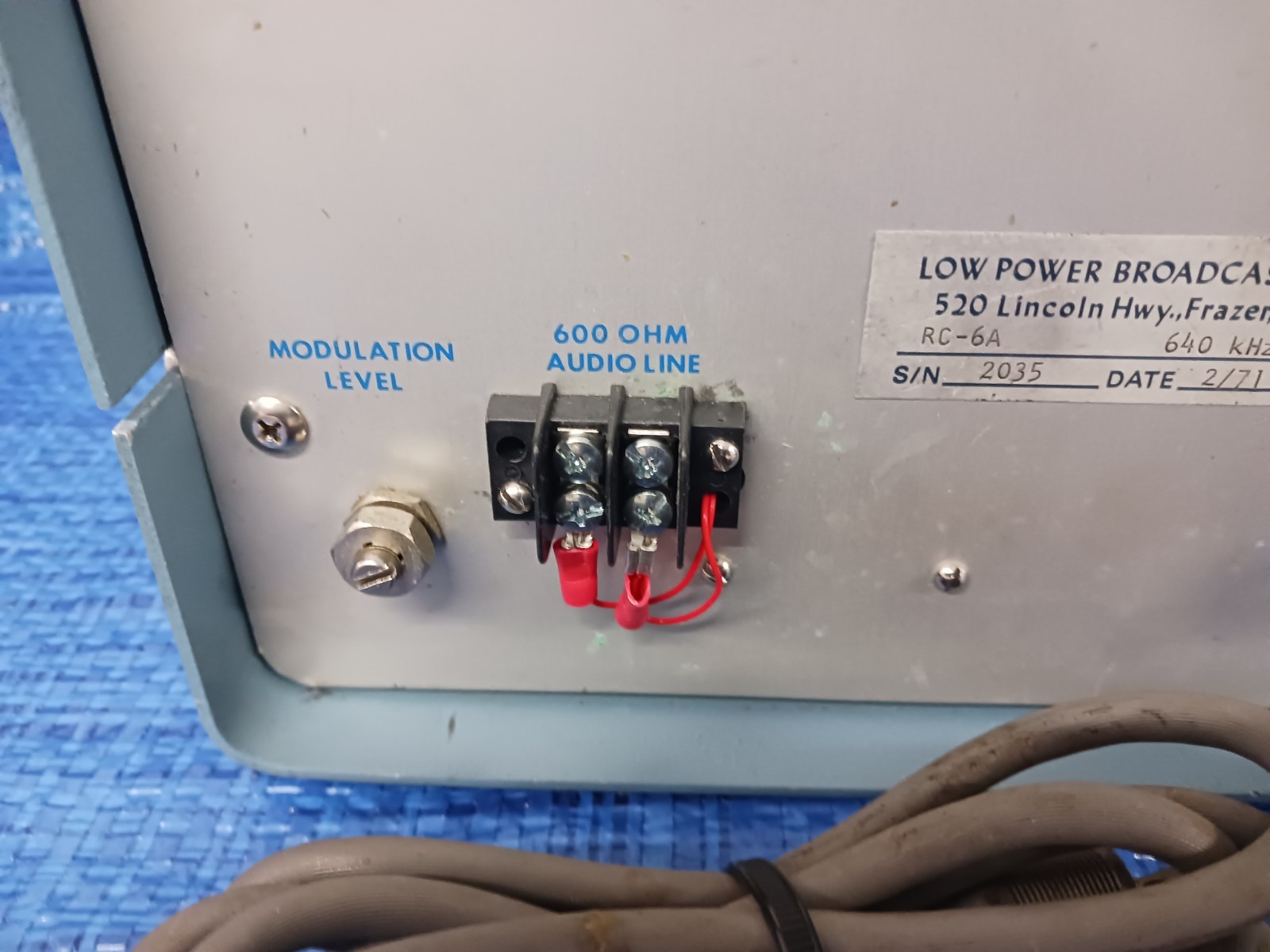 LPB RC-6A Carrier Current AM Transmitter