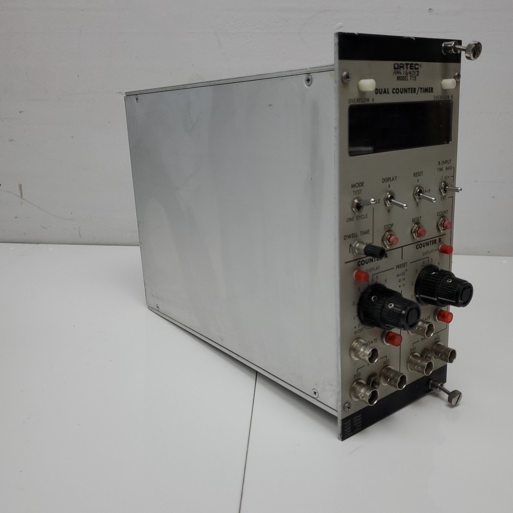 Vintage Ortec Model 715 Dual Counter/Timer NIM BIN Module