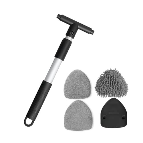 Car Windshield Cleaner Tool, Extendable Handle Vehicle Window Cleaner Triangle