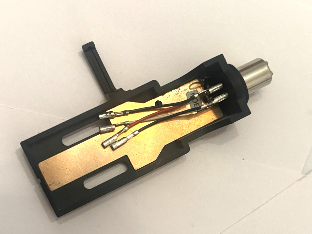 BLACK TURNTABLE HEADSHELL - NOS - MAKE UNKNOWN