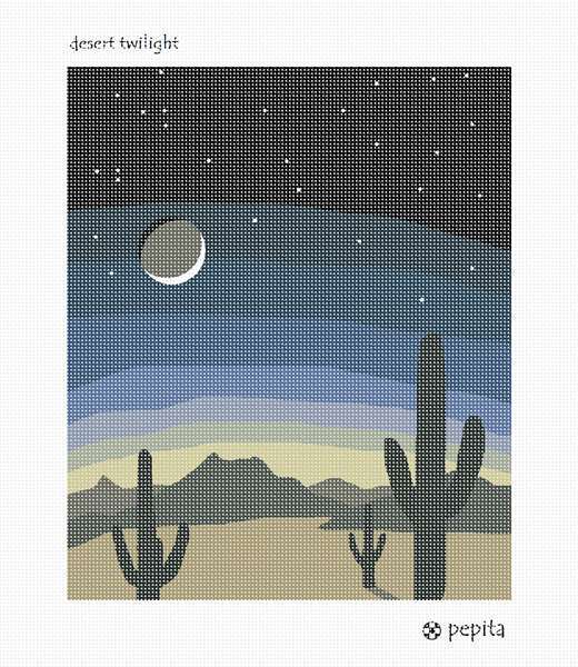 Desert Twilight Needlepoint Kit or Canvas