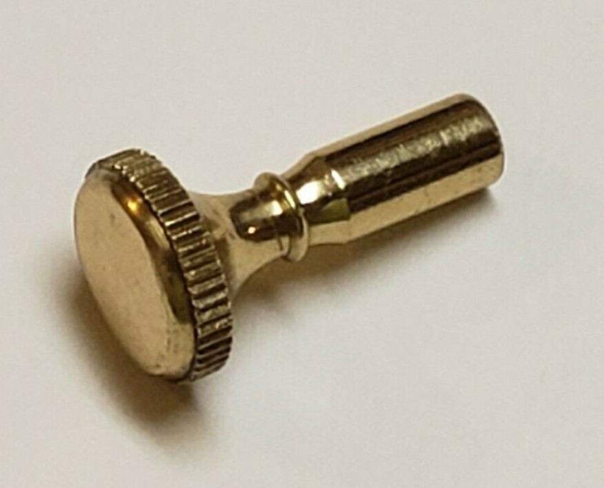 SOLID BRASS KNOB FOR TURN KNOB SOCKET LAMP PART NEW 20924JB