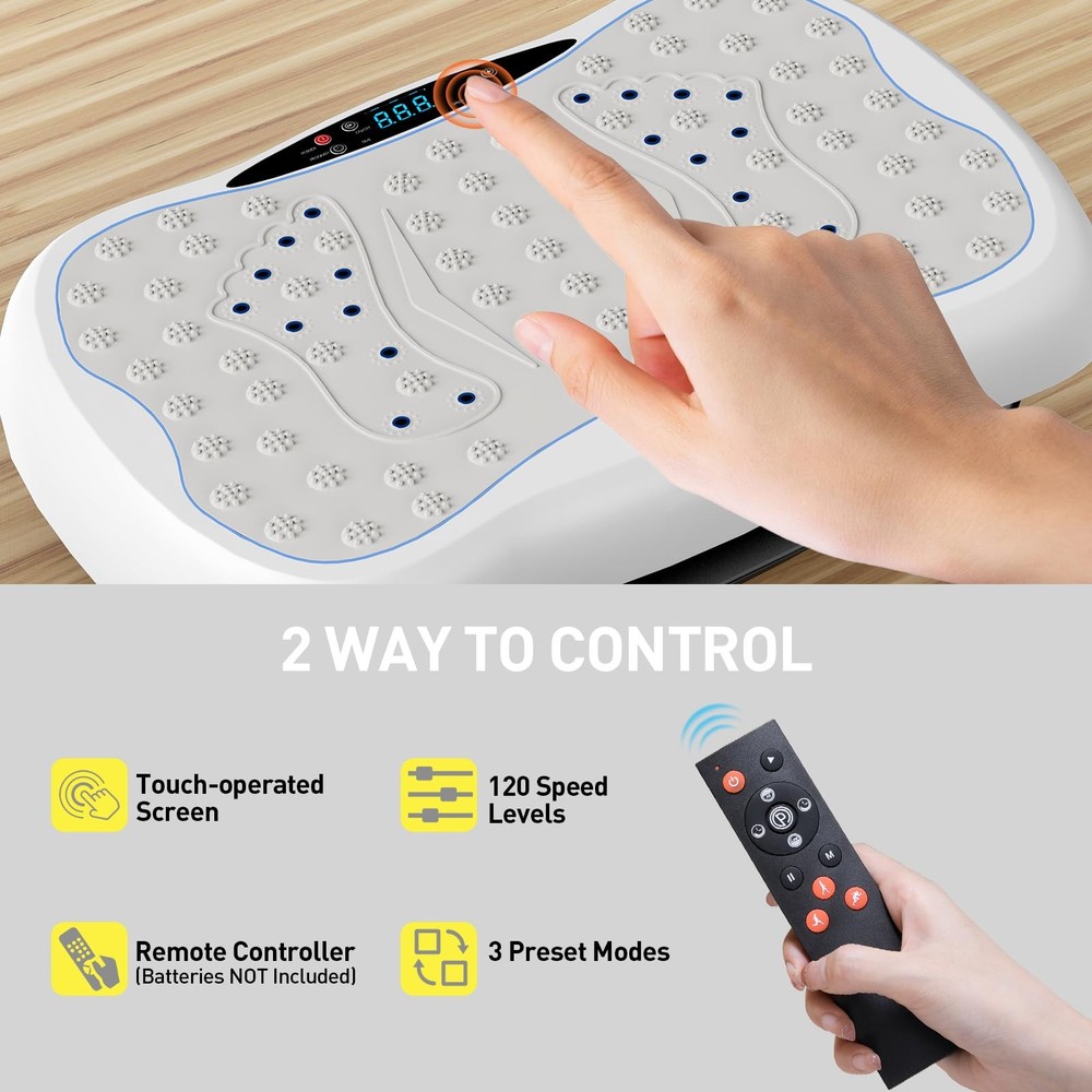 Vibration Plate Exercise Machine, Vibrating Platform for Lymphatic Drainage w...