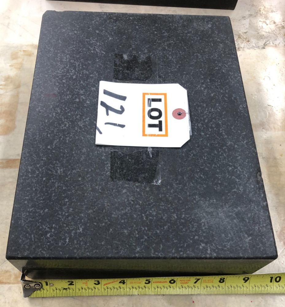 Granite Surface Plate, 12" x 9" x 3", Black