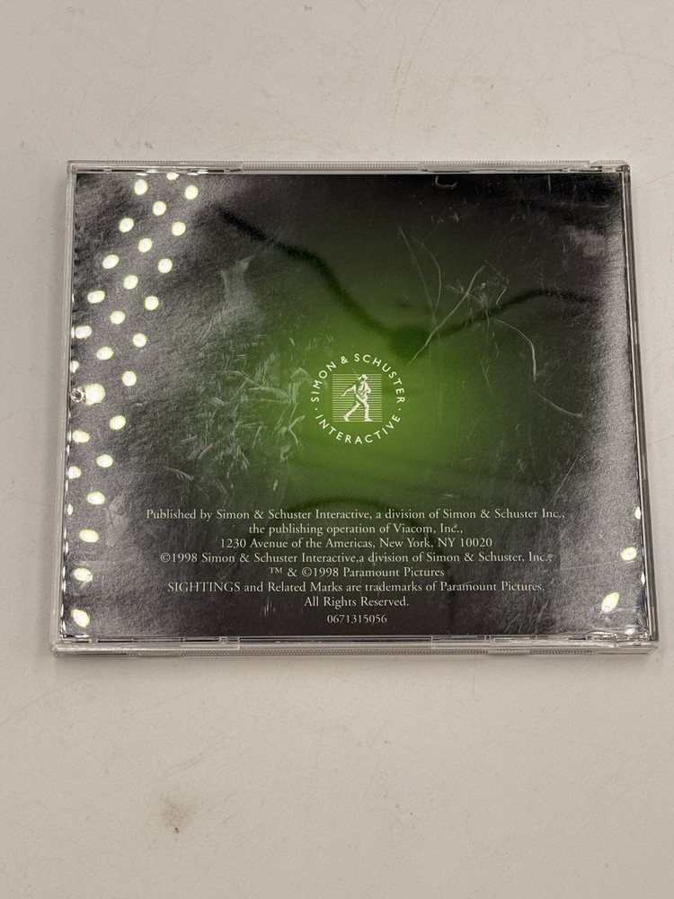 Sightings The UFO Encyclopedia (PC, CD-ROM, 1998, Paramount)