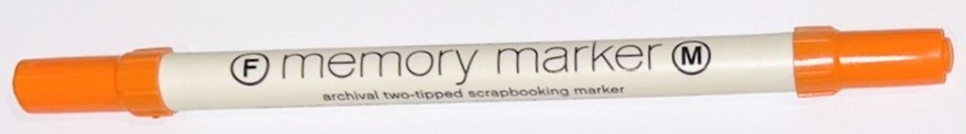 Memory marker - Carrot, fine & medium point scrapbook marker