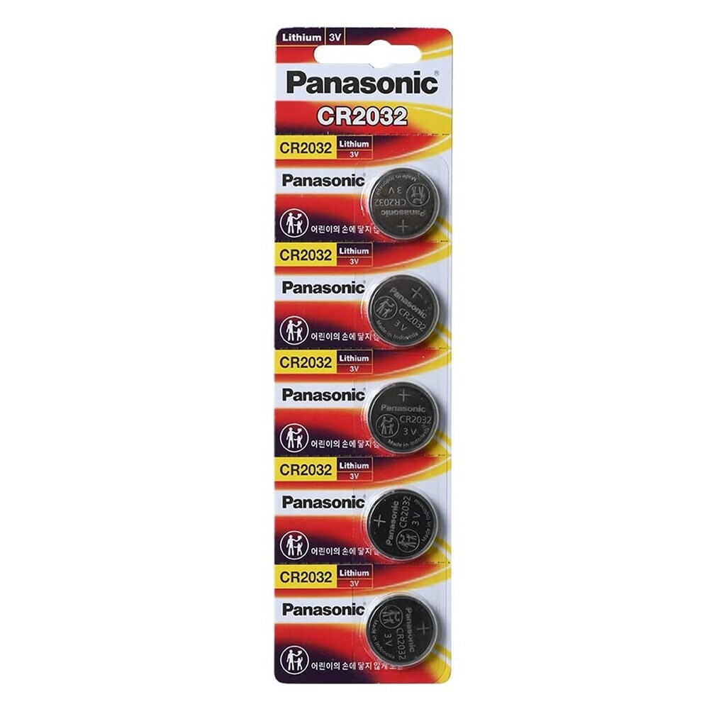 5 FRESH PANASONIC CR2032 BULK CR 2032 3V LITHIUM COIN CELL BATTERY EXP 2033