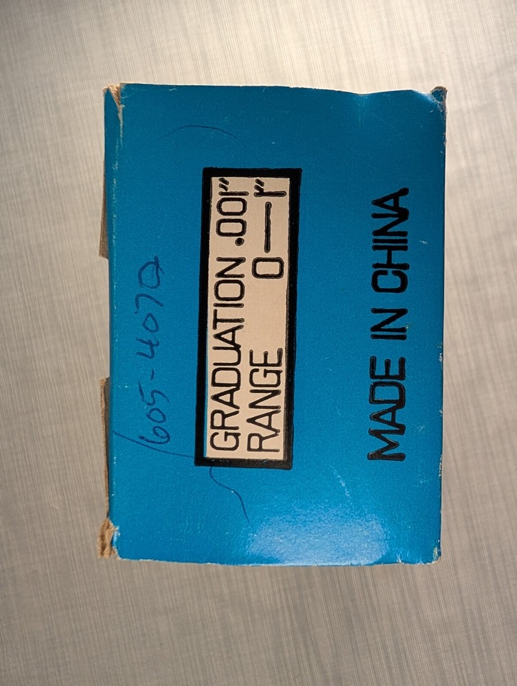 Dial indicator 0- 1" Inner Diameter- Cylinder Gauge, never used with Box