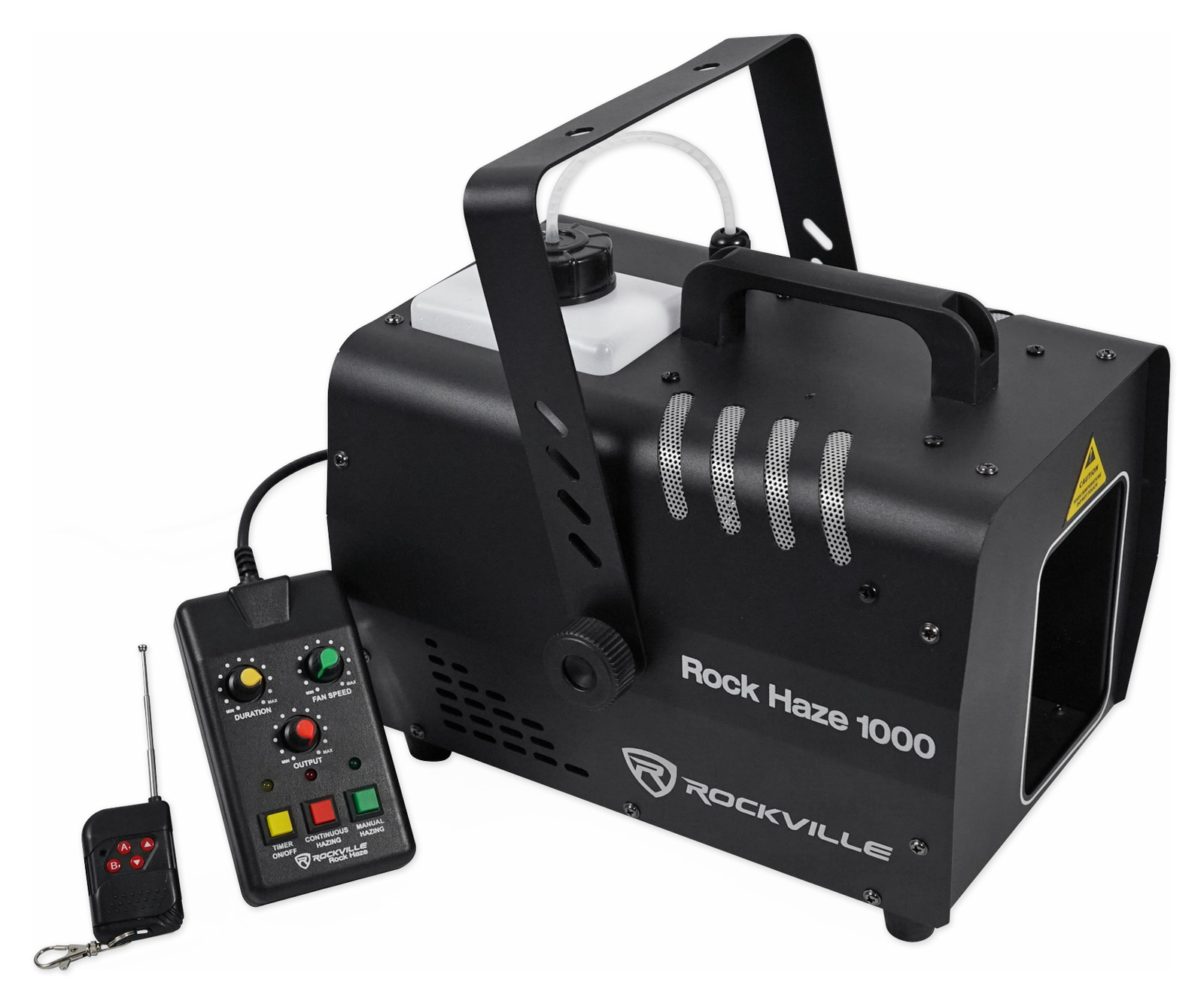 Rockville ROCKHAZE 1000 CFM DMX Hazer Machine Water Based DJ/Club Haze+2 Remotes