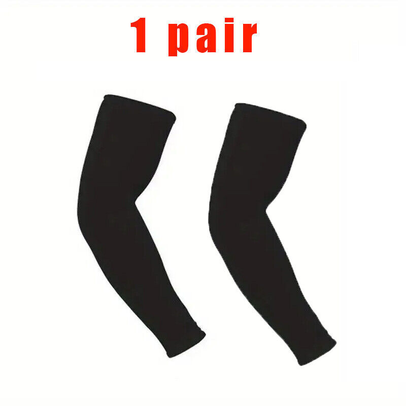 5 Pairs Cooling Arm Sleeves Cover UV Sun Protection Sports Outdoor For Men Women