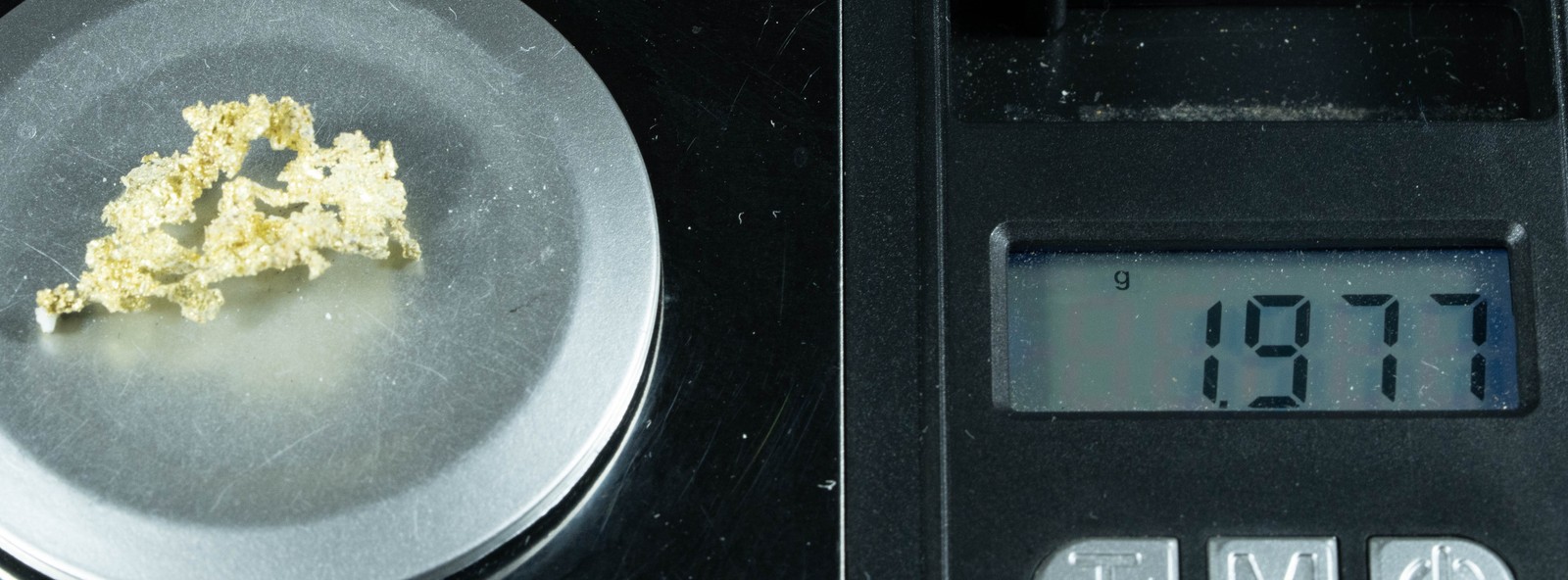 #OM-117 Crystalline Gold Nugget Specimen 1.97 Grams Oriental Mine Sierra County