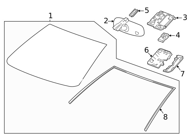 Genuine GM Front View Camera 84466392