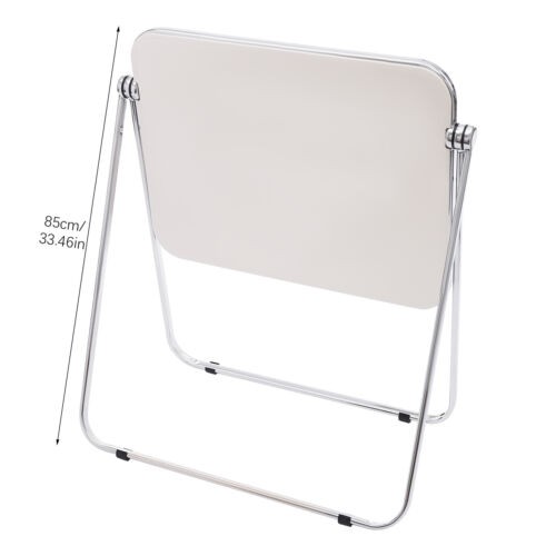 Foldable Acrylic Table, Space-Saving Small Desk Modern Design