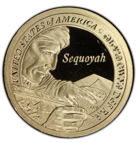 2017 S Sacagawea Dollar Proof -Sequoyah- X-734