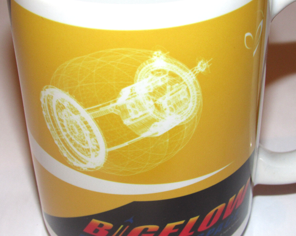 2017 UNUSED BIGELOW AEROSPACE COFFEE MUG/CUP! BEAM ACTIVITY MODULE/GRAPHICS/SPEC