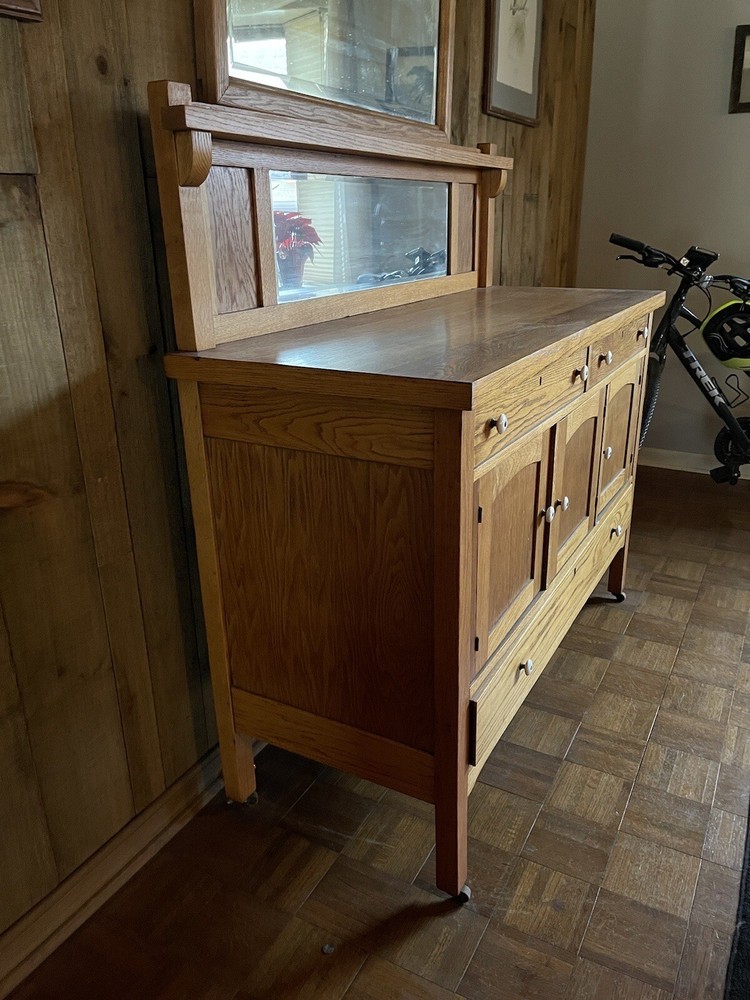 antique oak buffet sideboard