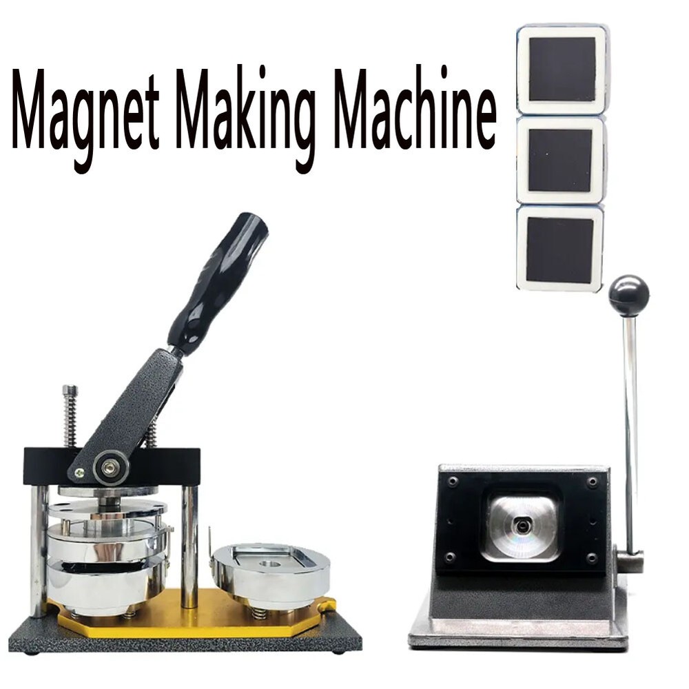 100 pcs fridge magnet material square 50*50mm button maker machine